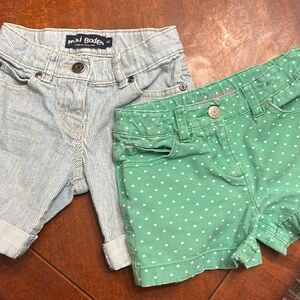Mini Boden girls size 6 shorts bundle